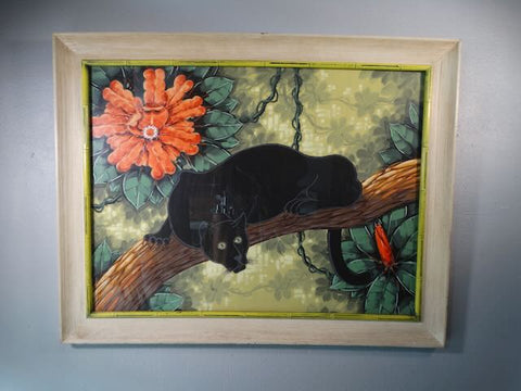 Billy Seay original Painting of Black Panther Not Print P3184