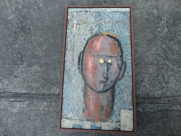 The Headegg - Modernist Head of a Man 1963  Oil on Board P3190