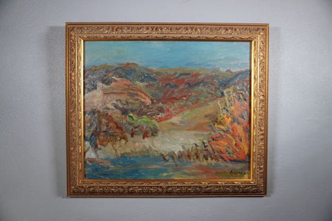 Anders Aldrin California Landscape Oil on Board P3218