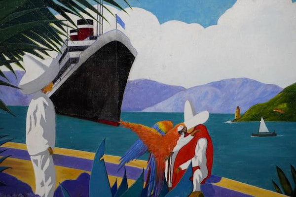 A. L. Larson - Original Illustration Art for Cruise Ship Poster 1938 - Oil on Board P3220