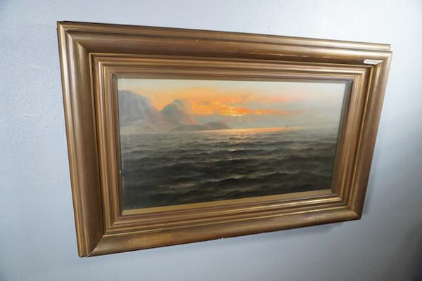 Nels Hagerup - San Francisco Bay - Oil on Canvas circa 1880s P3227