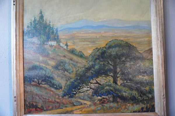 Henry Lovins - Misty Weather, San Fernando Valley - Oil on Canvas P3231