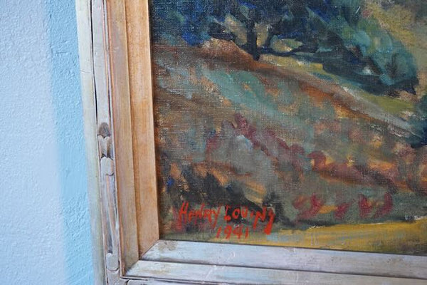 Henry Lovins - Misty Weather, San Fernando Valley - Oil on Canvas P3231