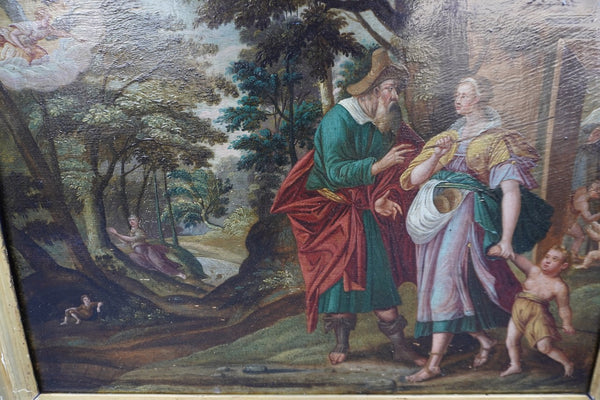 The Expulsion of Hagar and Ishmael - Allegorical Painting 17th Century Dutch Mannerist School  c 1680s P3262