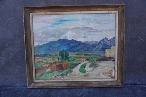 Ejnar Hansen - California Landscape c 1935 Oil on Board P3265