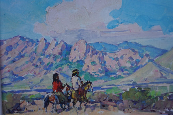 Marjorie Reed - Apache Country, or, Under The Sheep's Head, Land of God - Oil on Board P3270