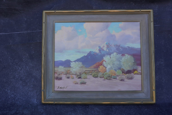 George Bickerstaff - Winter in the Desert - Oil on Canvas c 1950 P3272