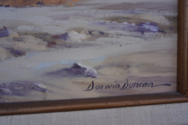 Darwin Duncan (1905-2002) High Desert Landscape Oil on Canvas P3287