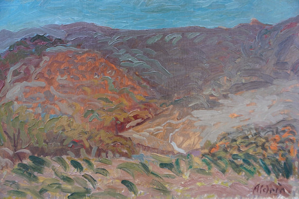 Anders Aldrin - Ojai Mountains - Oil on Board P3299