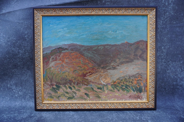 Anders Aldrin - Ojai Mountains - Oil on Board P3299
