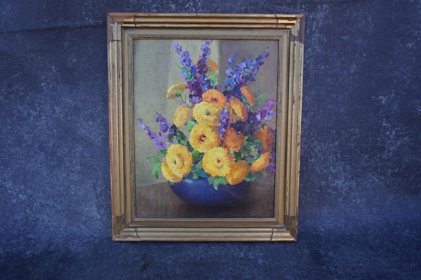 Nell Walker Warner (1891-1970) - Floral Still Life - Oil On Canvas P3327