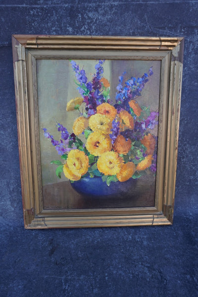 Nell Walker Warner (1891-1970) - Floral Still Life - Oil On Canvas P3327