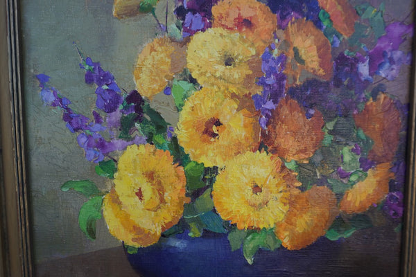 Nell Walker Warner (1891-1970) - Floral Still Life - Oil On Canvas P3327