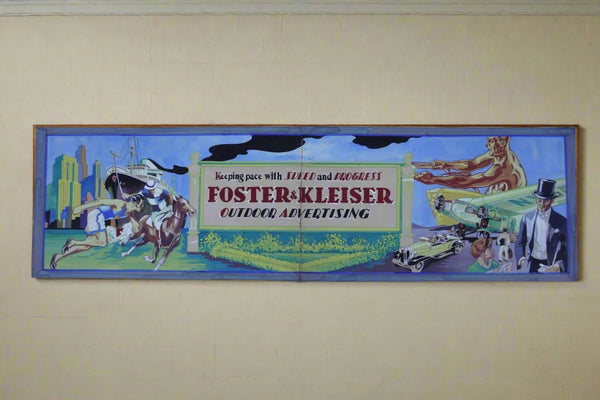 Gouache by Mowder - Original Illustration Art for Foster & Kleiser Billboard c 1929 P3331