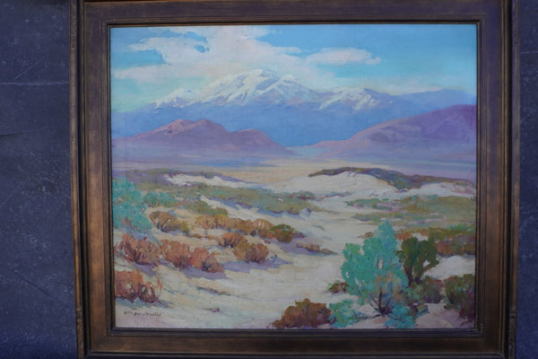 Helen Hughes Reynolds (1874-1963) - Desert Landscape - Oil on Canvas P3334