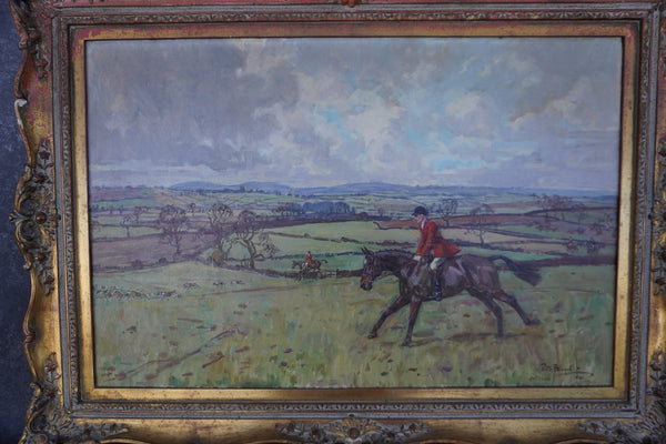 Peter Biegel (1913-1987)- Fox Hunting - Oil on Canvas P3339