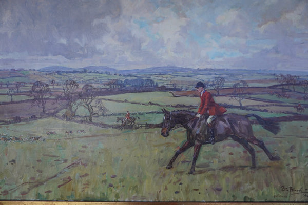 Peter Biegel (1913-1987)- Fox Hunting - Oil on Canvas P3339