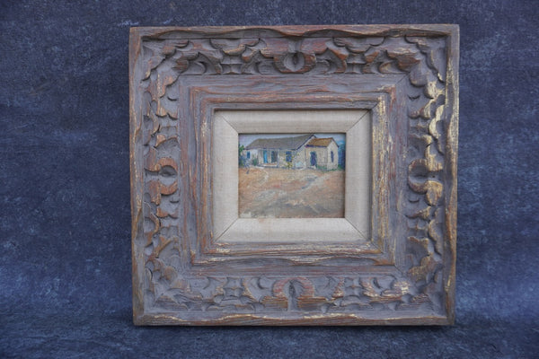 Constance Peters - Casa De Lugo  - Oil on Board P3380