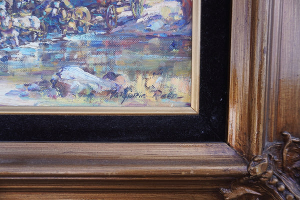 Marjorie Reed - The Crossing in Autumn - Oil on Board P3382