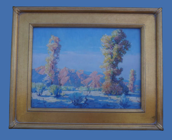 Joe Duncan Gleason - Desert Palm Springs - Oil on Board P3387