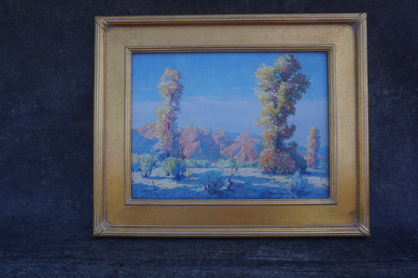 Joe Duncan Gleason - Desert Palm Springs - Oil on Board P3387