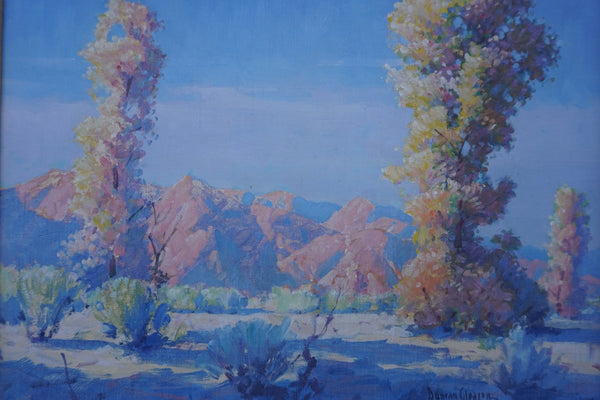Joe Duncan Gleason - Desert Palm Springs - Oil on Board P3387