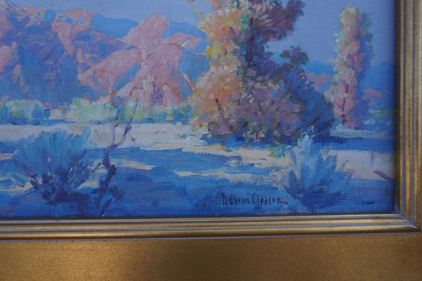 Joe Duncan Gleason - Desert Palm Springs - Oil on Board P3387