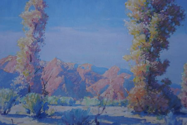 Joe Duncan Gleason - Desert Palm Springs - Oil on Board P3387