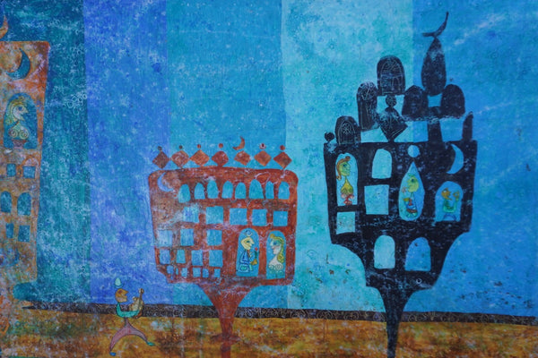 Zev Daniel Harris (1914-1987) - Serenade - Oil on Canvas P3391