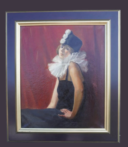 Portrait of Woman by Don Wheeler, Oil on Canvas P3394