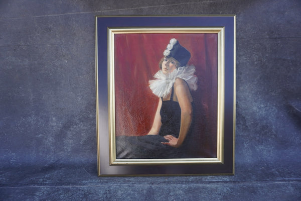 Portrait of Woman by Don Wheeler, Oil on Canvas P3394