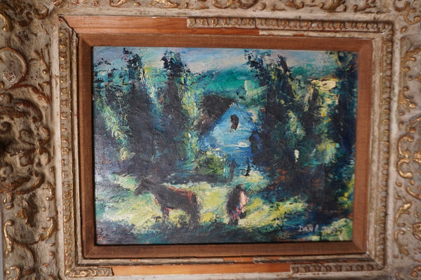 Dan Lutz (1906-1978)- Summer Meadow - Oil on Canvas  P3397