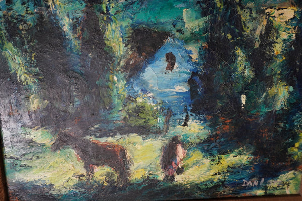 Dan Lutz (1906-1978)- Summer Meadow - Oil on Canvas  P3397