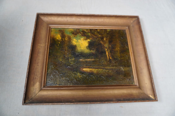 Manuel Valencia (1856-1935) -Woodland  Landscape - Oil on Board  c 1910 P3398
