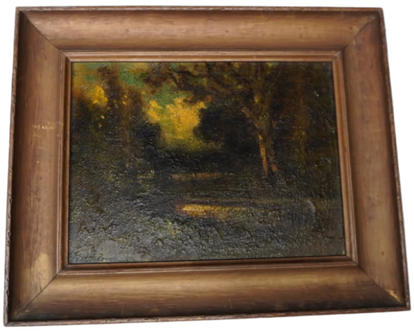Manuel Valencia (1856-1935) -Woodland  Landscape - Oil on Board  c 1910 P3398