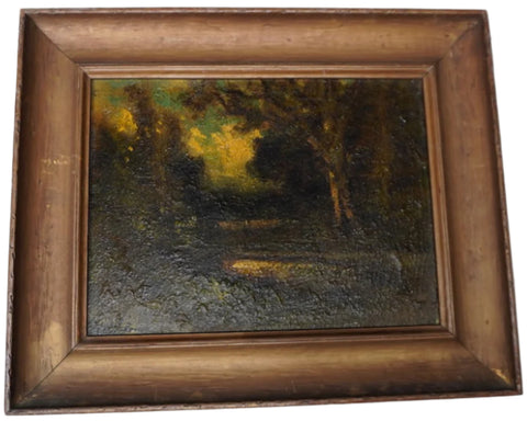 Manuel Valencia (1856-1935) -Woodland  Landscape - Oil on Board  c.1910 P3398