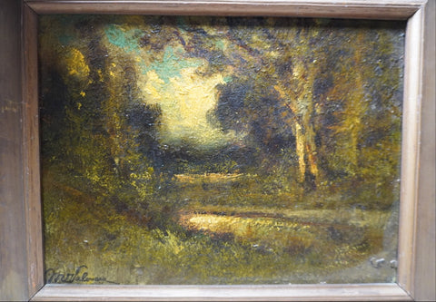 Manuel Valencia (1856-1935) -Woodland  Landscape - Oil on Board  c 1910 P3398