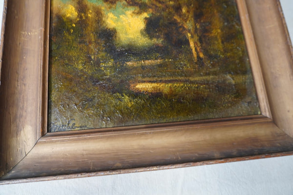 Manuel Valencia (1856-1935) -Woodland  Landscape - Oil on Board  c 1910 P3398