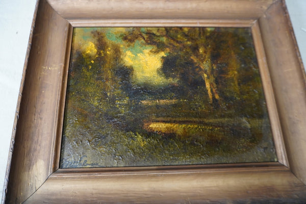 Manuel Valencia (1856-1935) -Woodland  Landscape - Oil on Board  c 1910 P3398