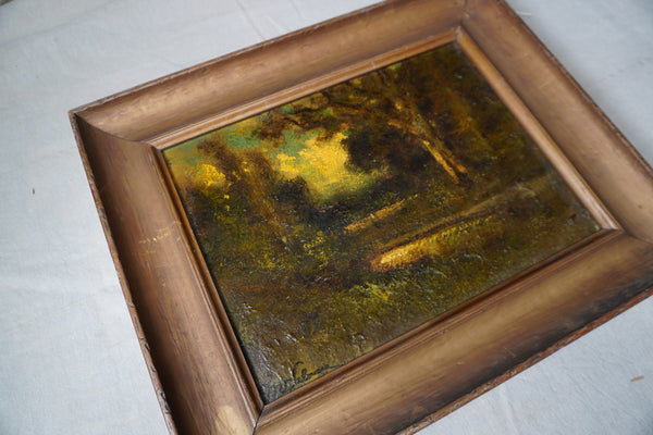 Manuel Valencia (1856-1935) -Woodland  Landscape - Oil on Board  c 1910 P3398