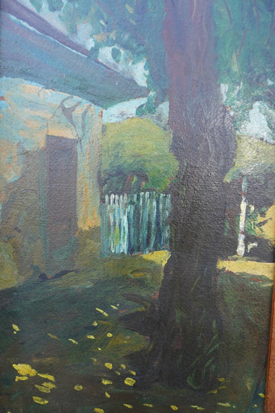 Cheur - Backyard Tree - Oil On Board - 1915 P3399