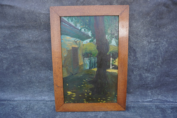 Cheur - Backyard Tree - Oil On Board - 1915 P3399