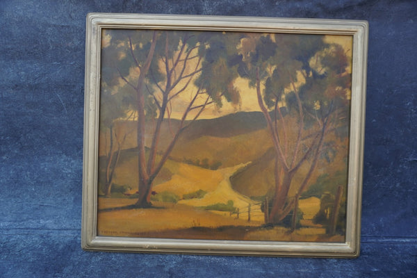 Frederic Johnston - Autumn in San Diego, California - Oil on Canvas 1936 P3401