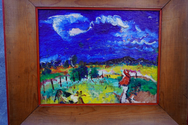 Haldane Douglas (1893 - 1980) - Semi-Abstract Expressionist Mexican Landscape - Oil on Board c 1930 P3410