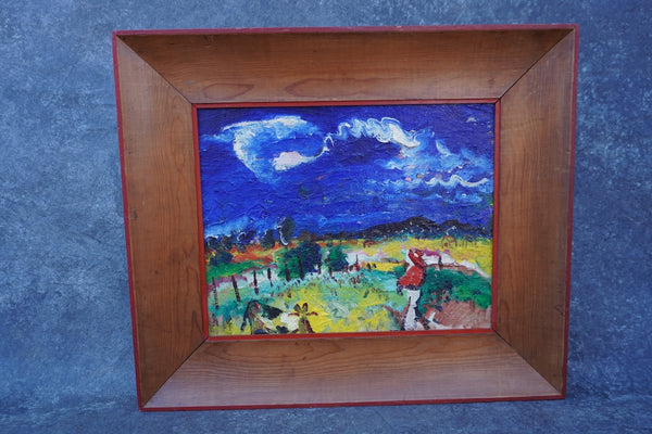 Haldane Douglas (1893 - 1980) - Semi-Abstract Expressionist Mexican Landscape - Oil on Board c 1930 P3410