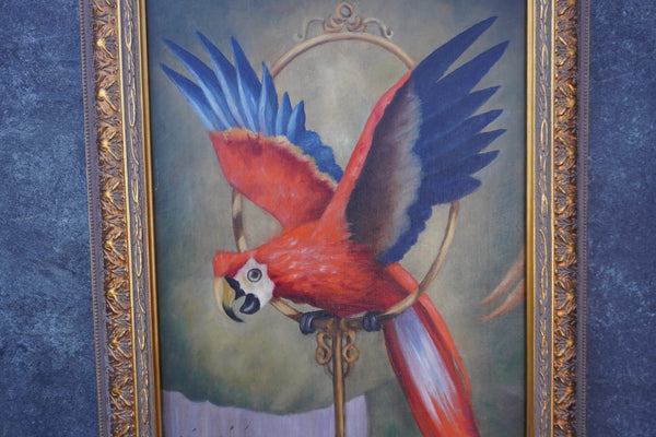 Vin Ginia - Parrot - Oil on Board P3414