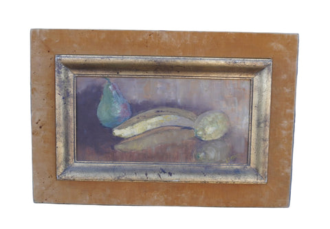 Still Life of Fruit, Oil on Board P3438