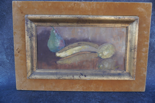 Still Life of Fruit, Oil on Board P3438