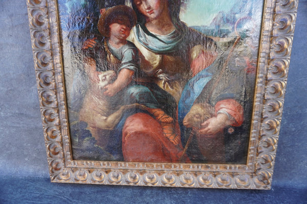 18th Century French Pastoral Painting, Oil on Canvas P3455