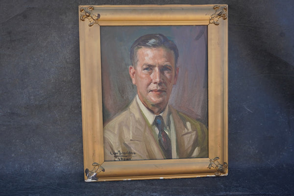 Self Portrait by Ivan Schneider, Oil on Canvas P3459